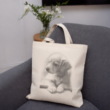 Torba bawełniana PIESEK W OKNIE 38x42cm RAVI